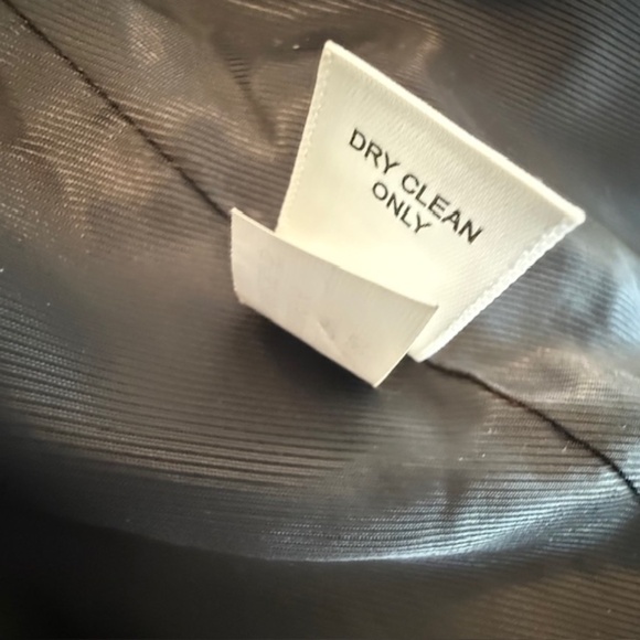 Women's Banana Republic Faux Fur Eye Hook Closure Black Jacket XL -Worn 3X - Picture 10 of 11